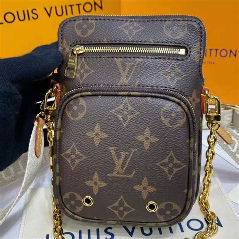 utility phone sleeve lv|LOUIS VUITTON Monogram Utility Phone Sleeve .